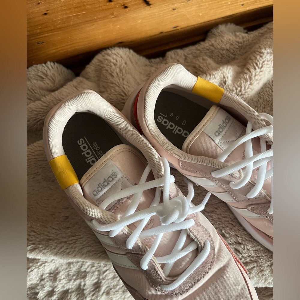 Adidas Light Pink and White Shoes - Picture 9 of 14